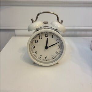 Classic White Alarm Clock